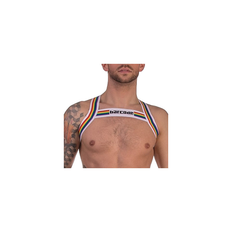 Barcode Berlin Harnais élastique Barcode Pride Blanc